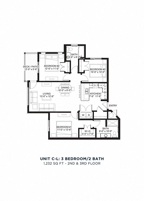 North Range Crossings_3 Bedroom Floor Plan